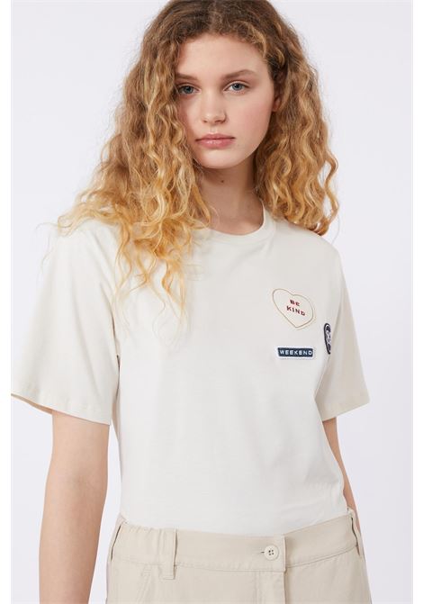 t-shirt in cotone con Patch MAX MARA WEEKEND | 2615971041600009